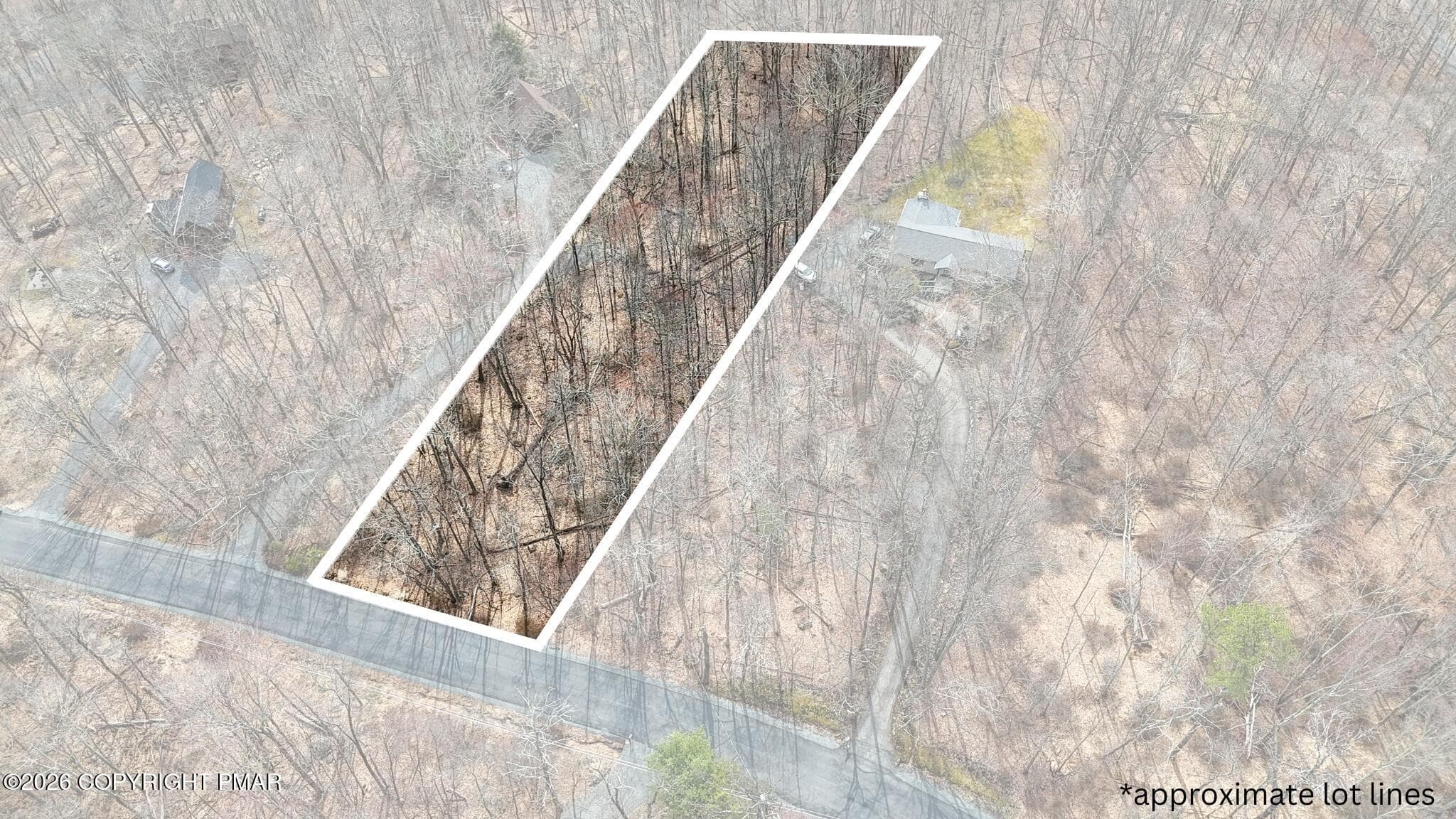 Approximate Lot Lines - Lot 307 Blue Ridge Drive, Canadensis, PA 18325, Canadensis