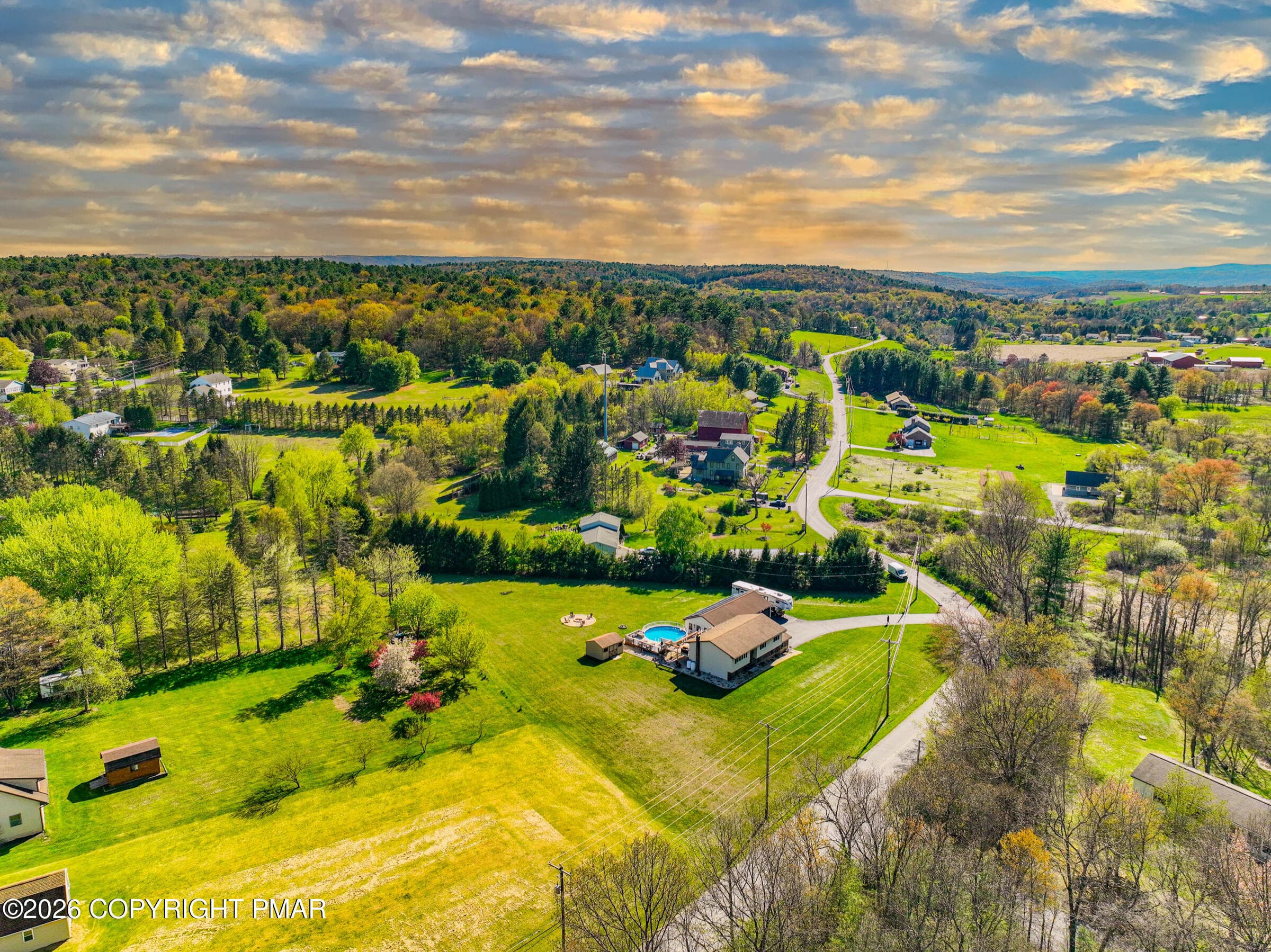 Aerial view of home (2) - 1040 Stagecoach Road W, Lehighton, PA 18235, Lehighton