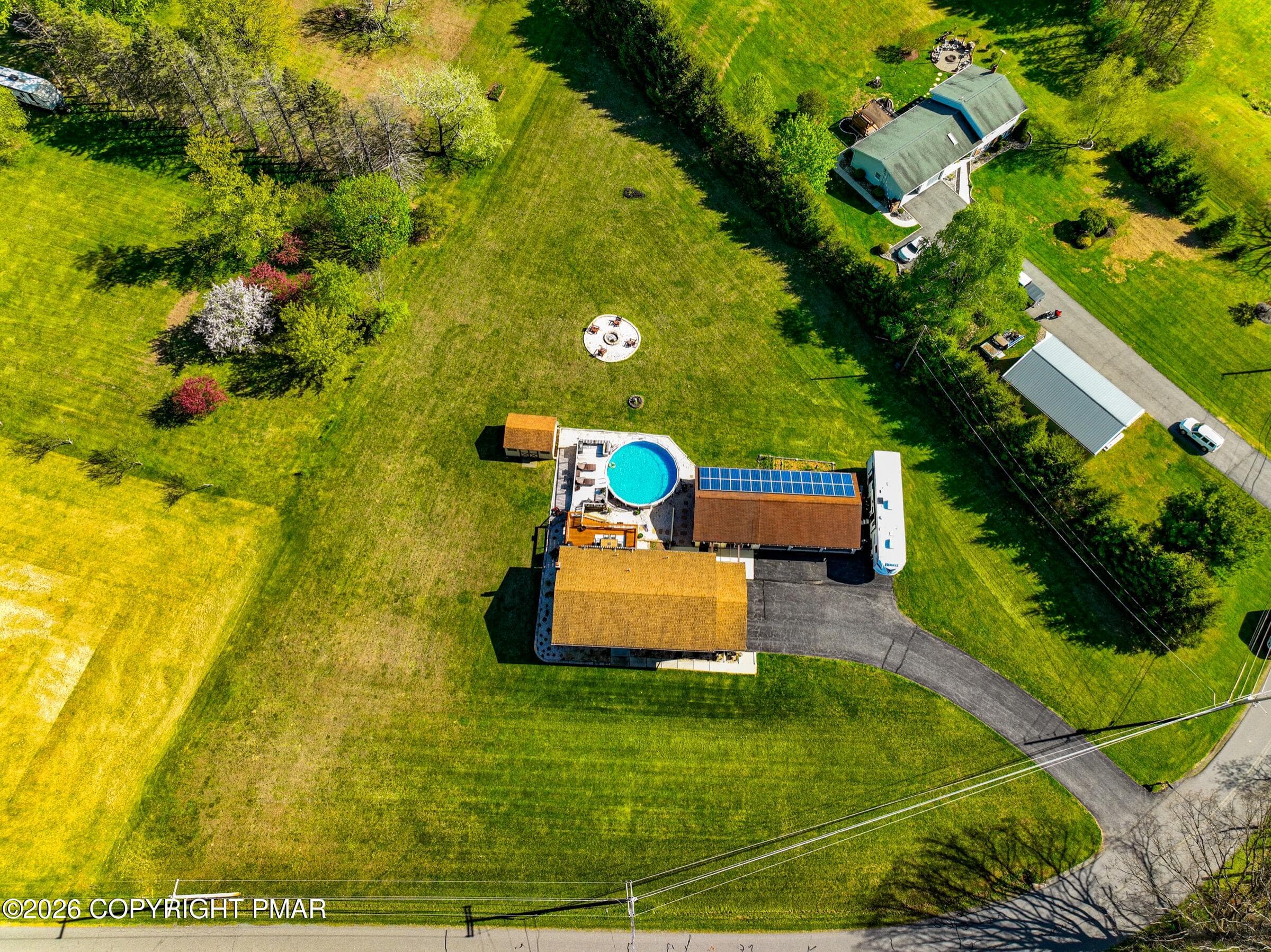 Aerial View of home (3) - 1040 Stagecoach Road W, Lehighton, PA 18235, Lehighton