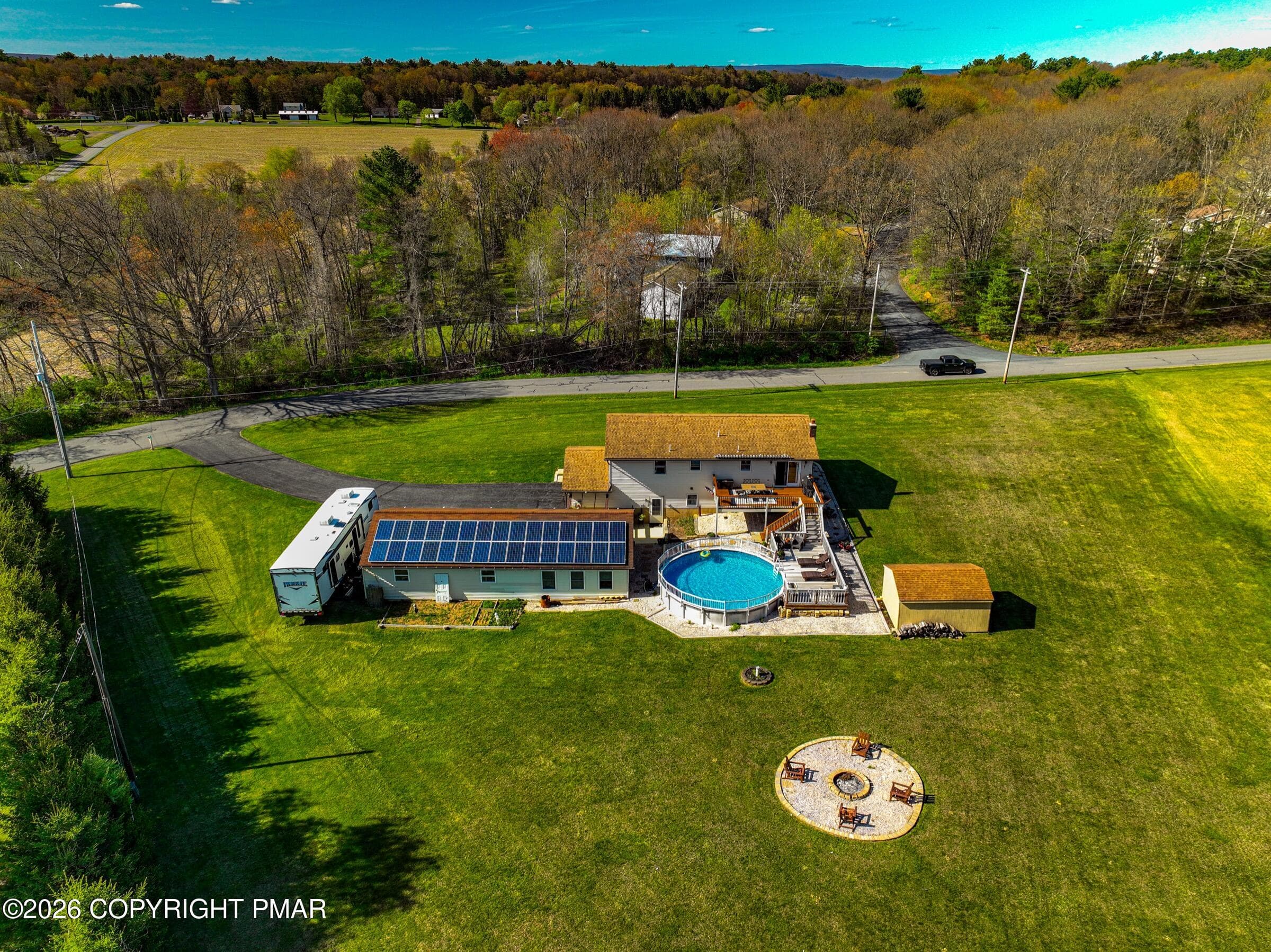 Aerial view of home (6) - 1040 Stagecoach Road W, Lehighton, PA 18235, Lehighton