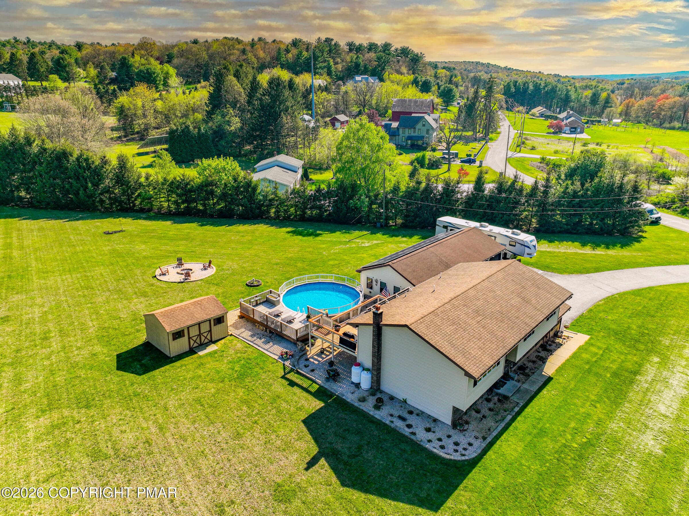 Aerial View of Home - 1040 Stagecoach Road W, Lehighton, PA 18235, Lehighton