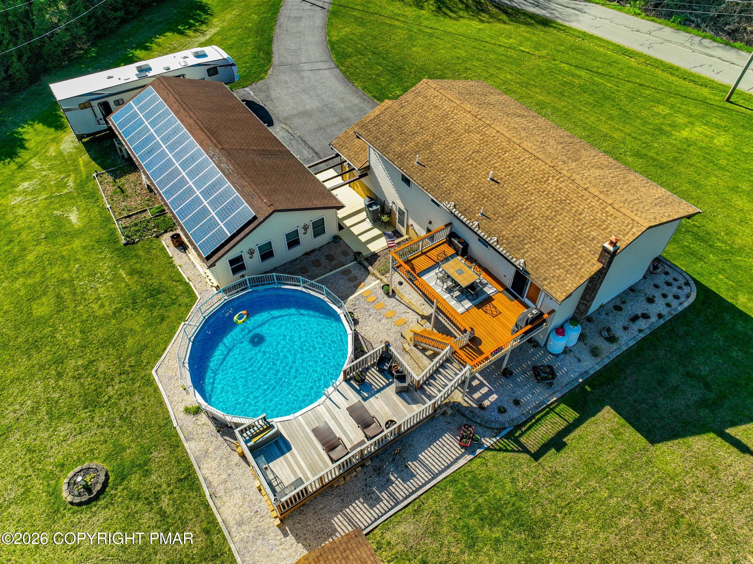 Aerical view of home - 1040 Stagecoach Road W, Lehighton, PA 18235, Lehighton