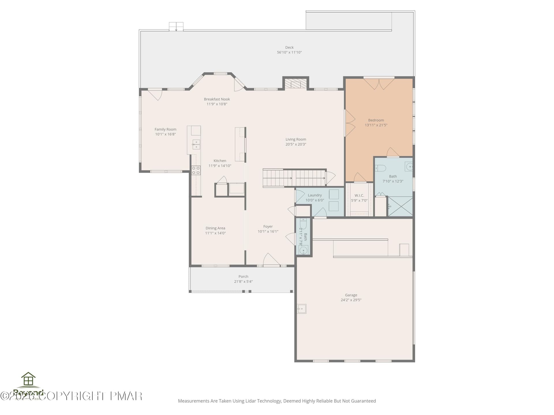 Main level floor plan - 1323 Crossing Lane, Stroudsburg, PA 18360