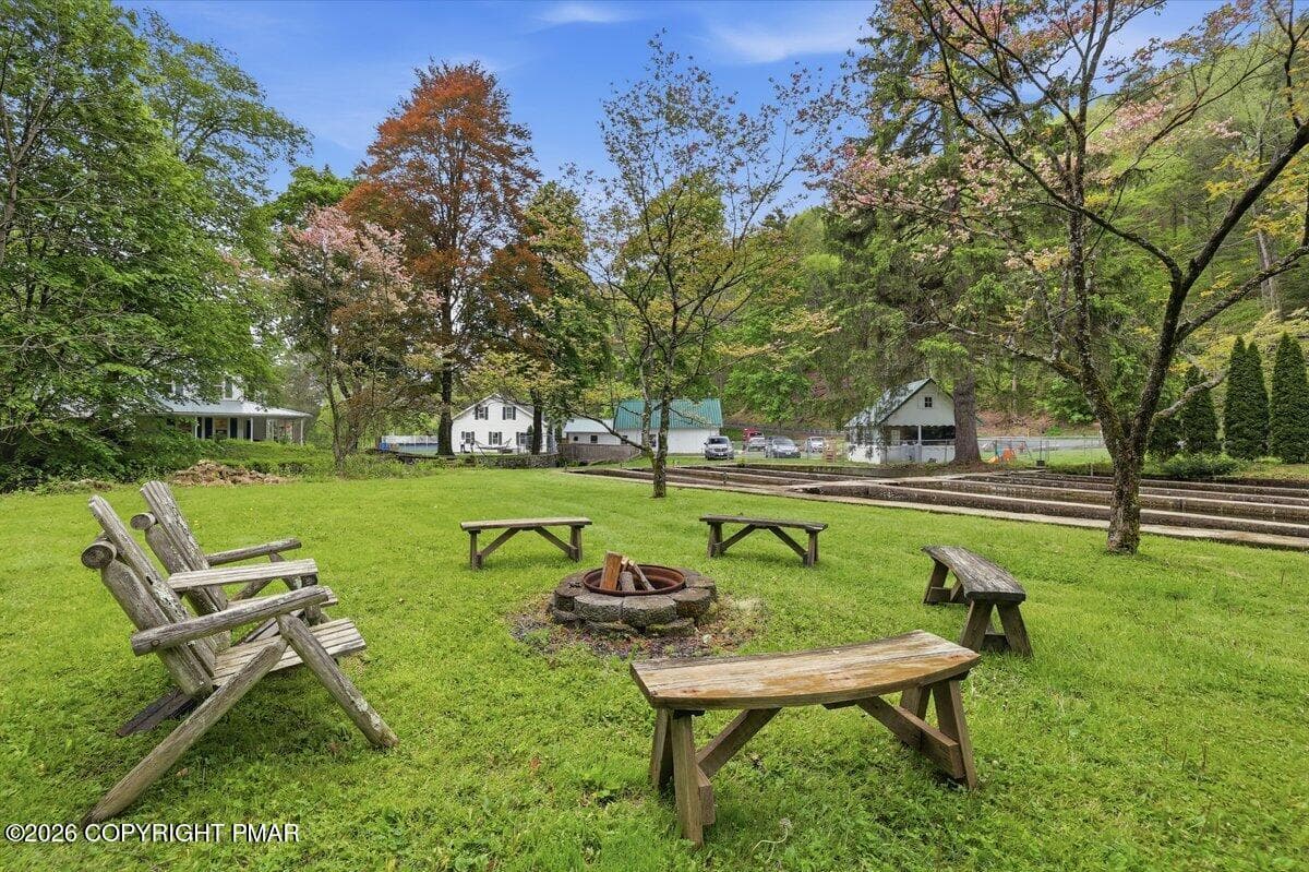 firepit and chairs - 3585 Fairyland Road, Lehighton, PA 18235, Lehighton