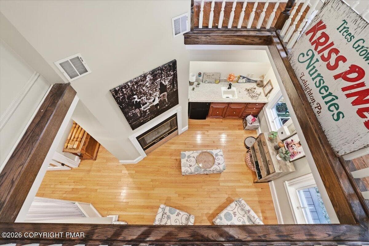Second floor, looking down - 3585 Fairyland Road, Lehighton, PA 18235, Lehighton