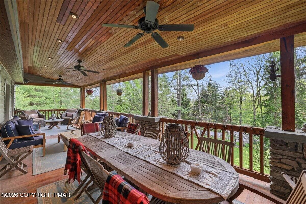 Porch - 223 Huckleberry Lane, Buck Hill Falls, PA 18323, Buck Hill Falls