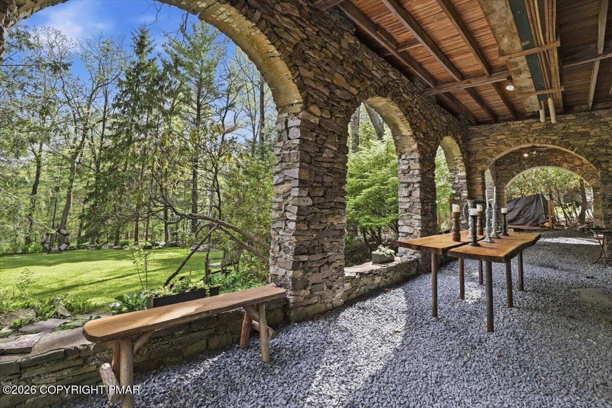 Breezeway - 223 Huckleberry Lane, Buck Hill Falls, PA 18323, Buck Hill Falls