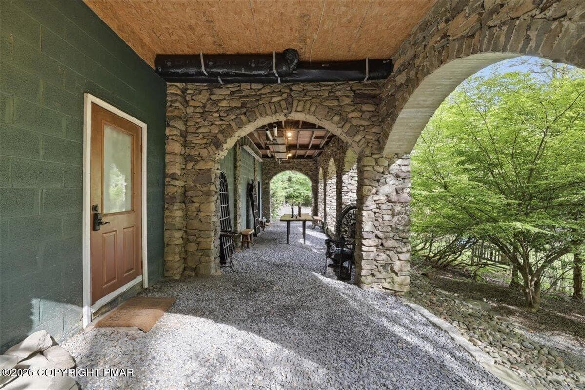 Breezeway - 223 Huckleberry Lane, Buck Hill Falls, PA 18323, Buck Hill Falls