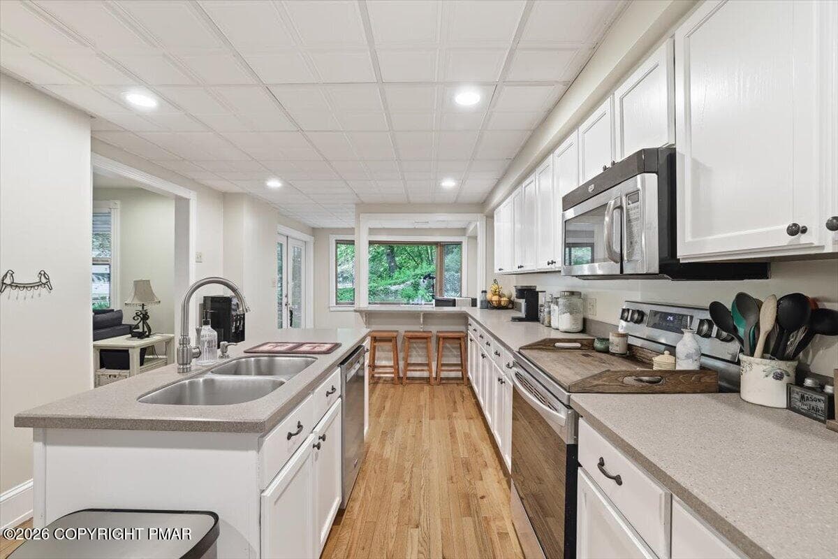 Long shot of kitchen with island - 3585 Fairyland Road, Lehighton, PA 18235, Lehighton