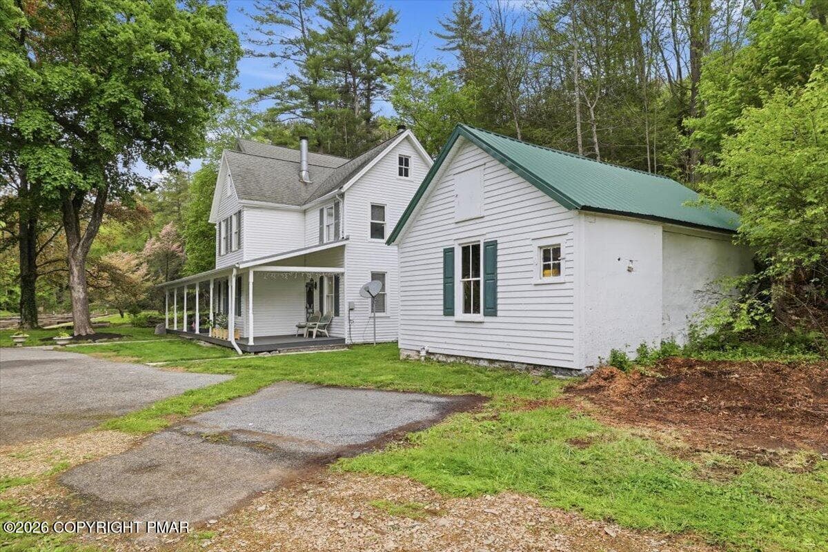 Side of Main house and pump house - 3585 Fairyland Road, Lehighton, PA 18235, Lehighton