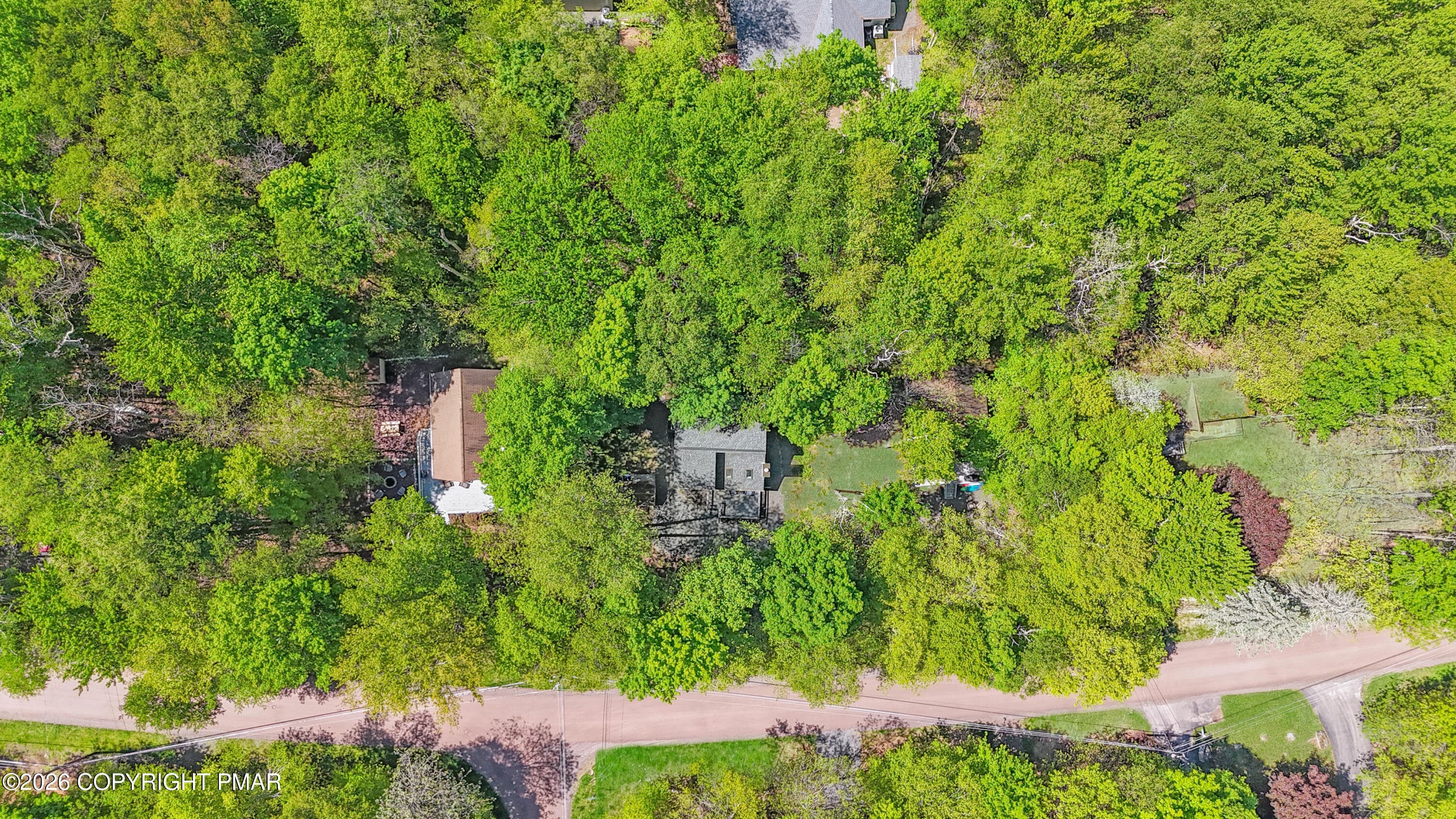Aerial View of Property - 5344 Conoquenissing Drive, Pocono Lake, PA 18347, Pocono Lake