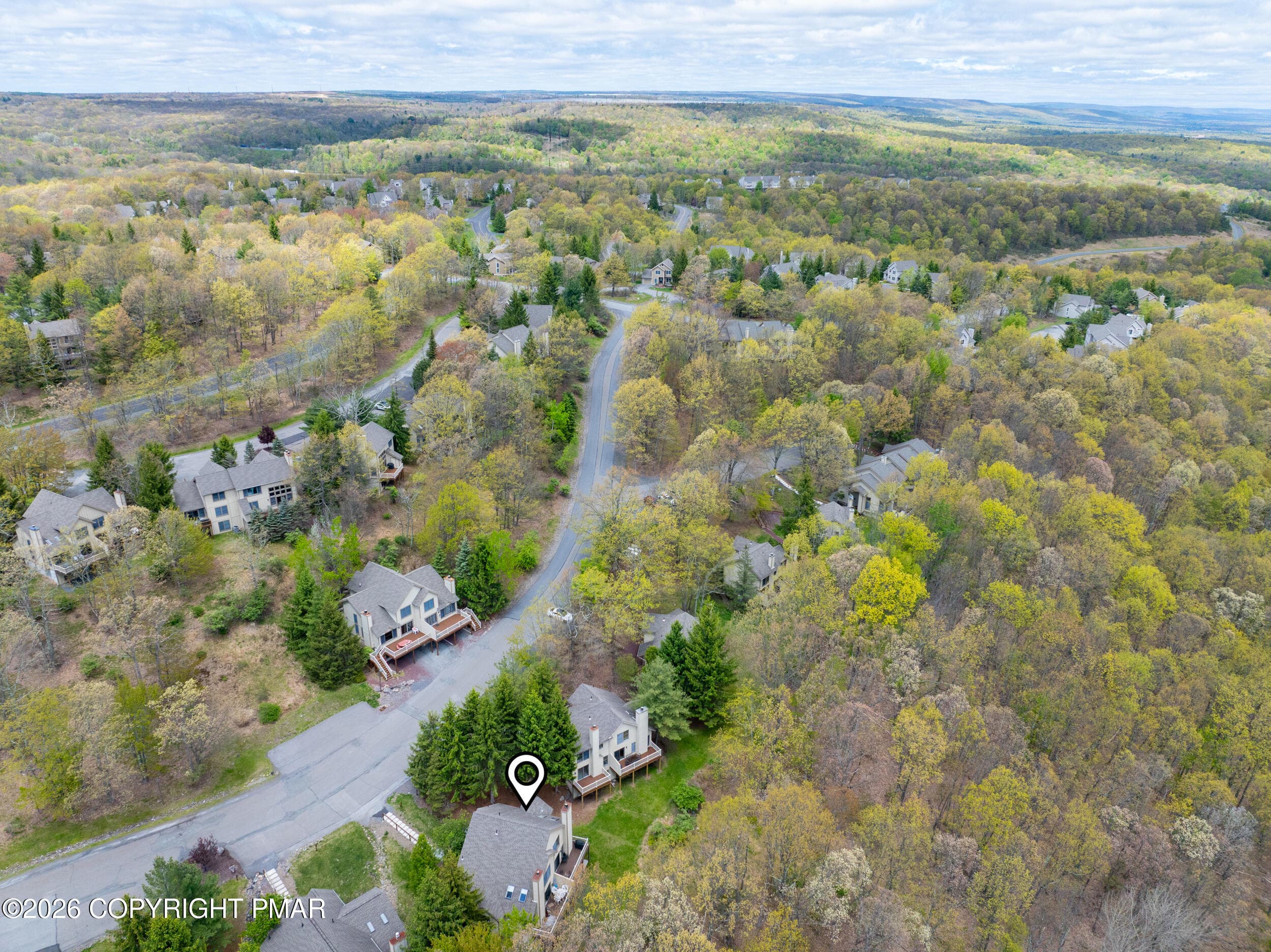 416-hickory-18-aerial-community-with-pin - 416 Hickory Drive, Tannersville, PA 18372, Tannersville