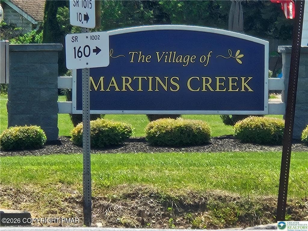 Martins Creek sign - 6626 Main Street, Martins Creek, PA 18063, Martins Creek