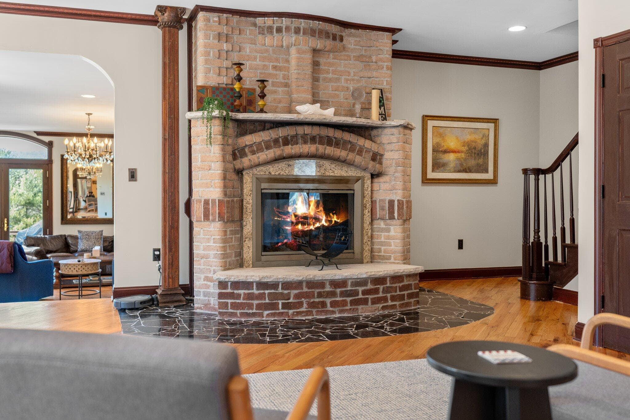 Dining Area Fireplace - 235 Plantation Drive, Lehighton, PA 18235, Lehighton