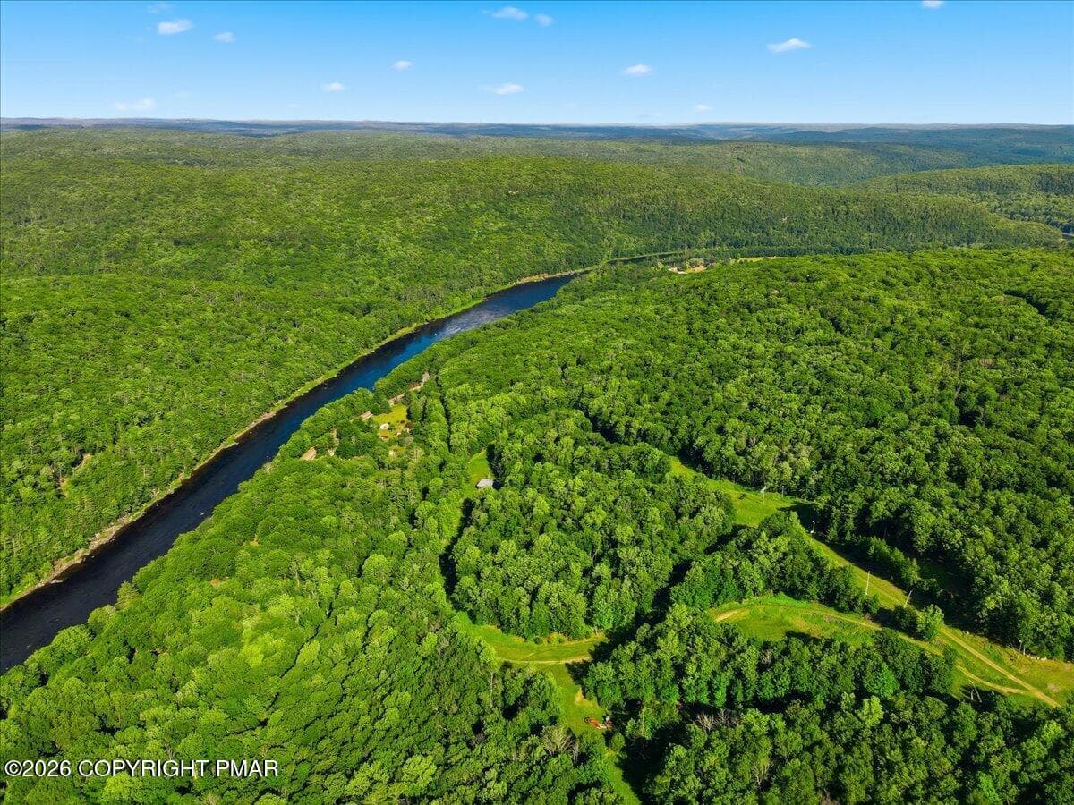 Aerial River View - 178 Westcolang Road, AKA 176 WESTCOLANG, Lackawaxen, PA 18435, Lackawaxen