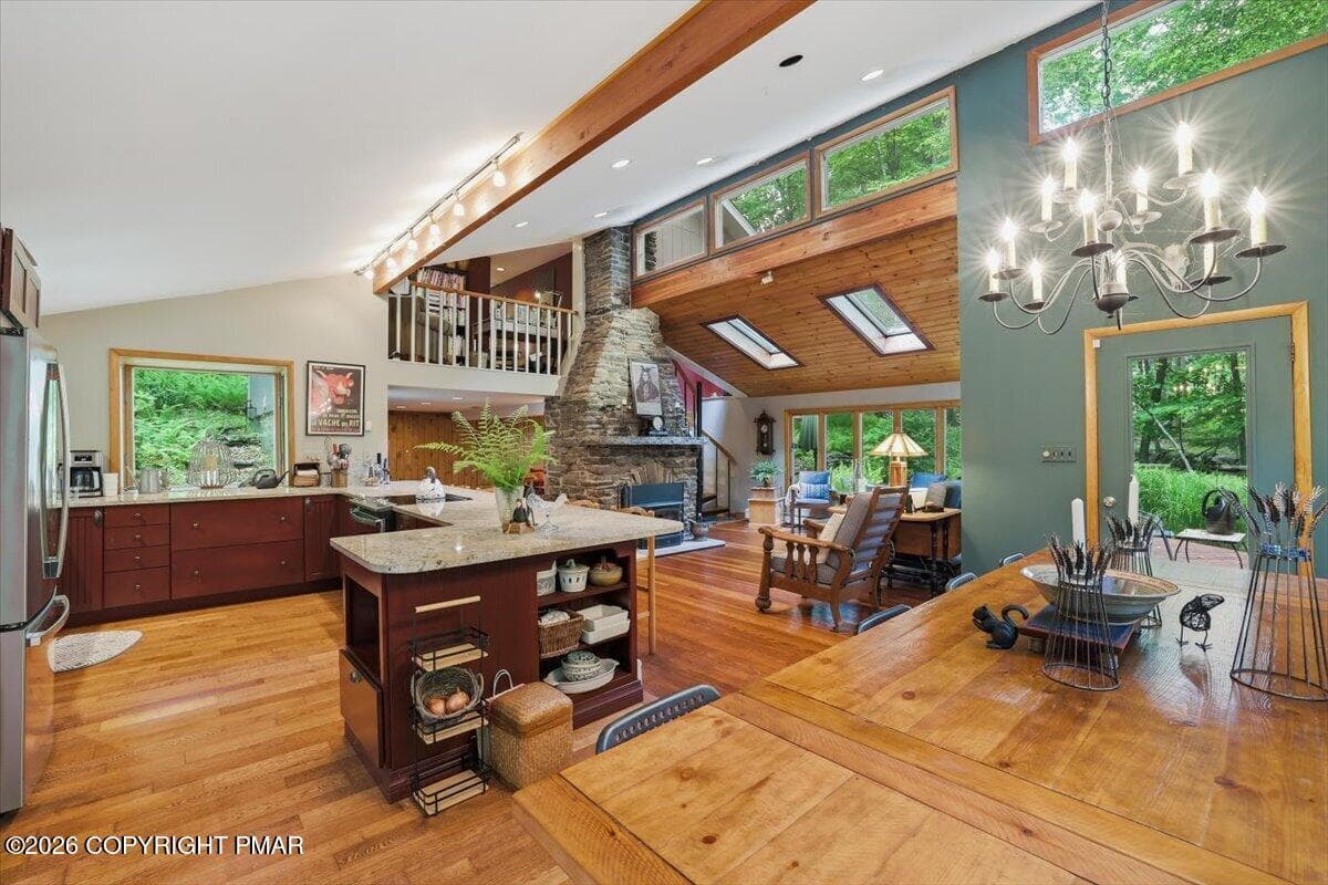 Dining Area/ Kitchen - 178 Westcolang Road, AKA 176 WESTCOLANG, Lackawaxen, PA 18435, Lackawaxen