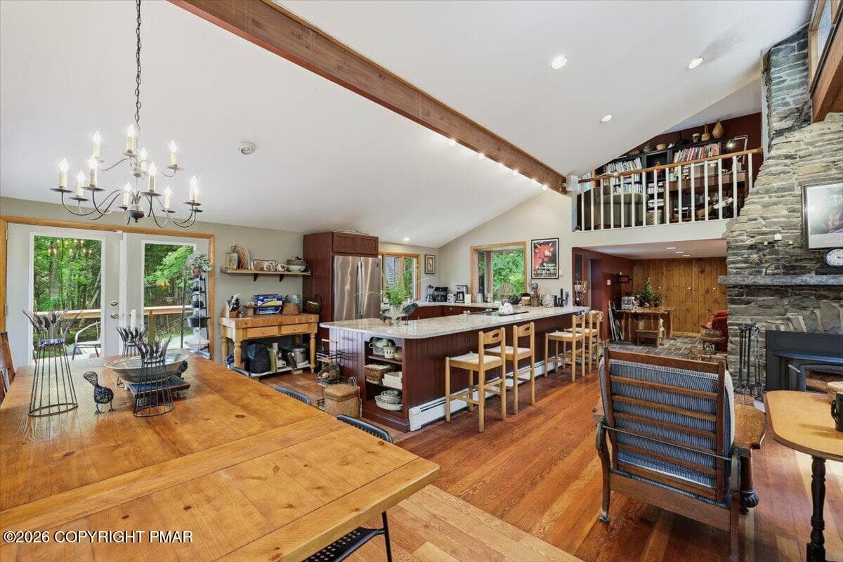 Dining Area/ Kitchen - 178 Westcolang Road, AKA 176 WESTCOLANG, Lackawaxen, PA 18435, Lackawaxen