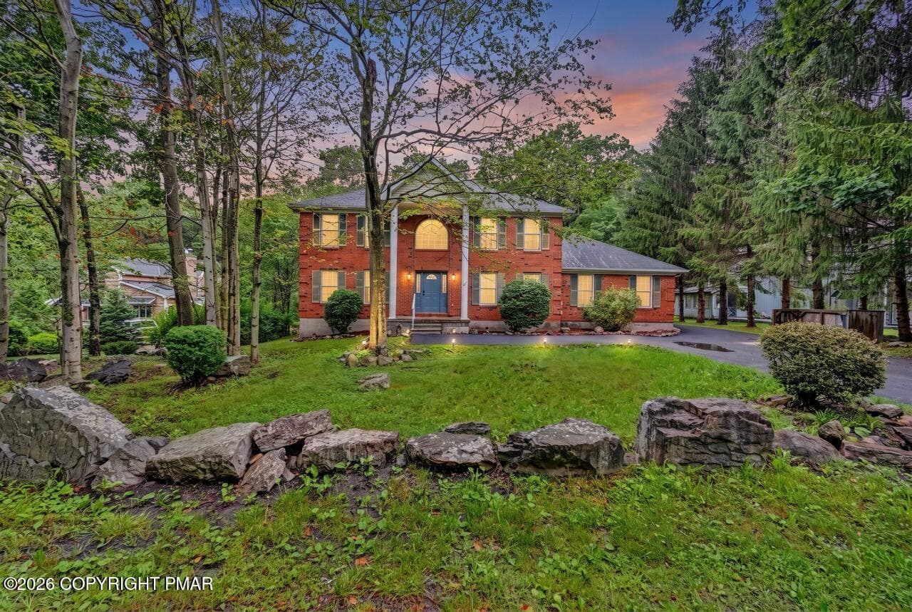 Front Dusk Yard View - 564 Cayuga Drive, Tobyhanna, PA 18466, Tobyhanna
