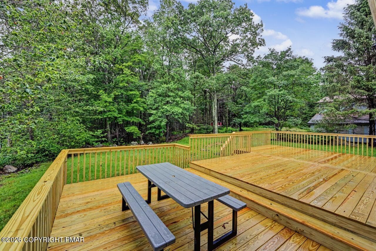 Tiered Wooden Deck - 564 Cayuga Drive, Tobyhanna, PA 18466, Tobyhanna