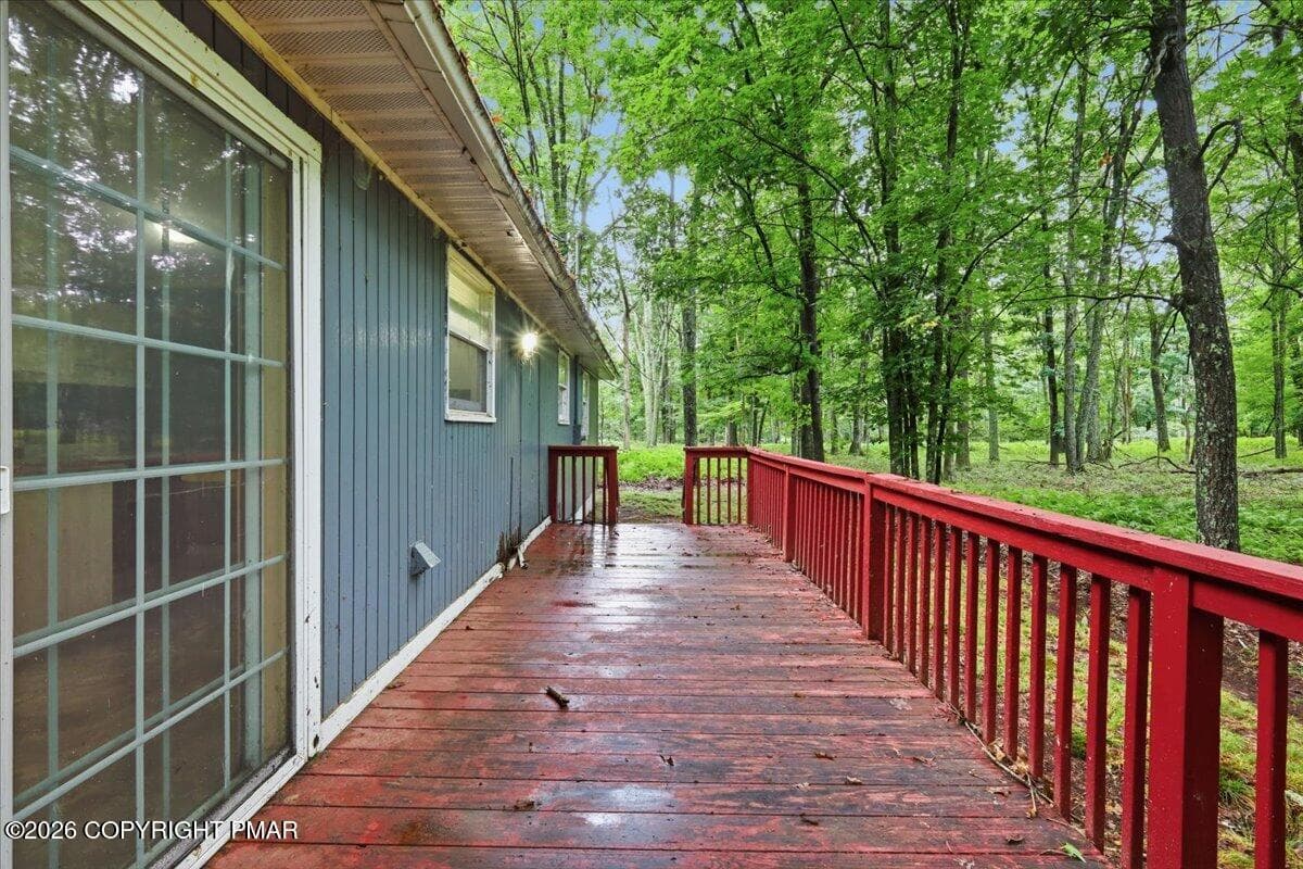 Back Deck - 337 Oak Hill Road, Hawley, PA 18428, Hawley