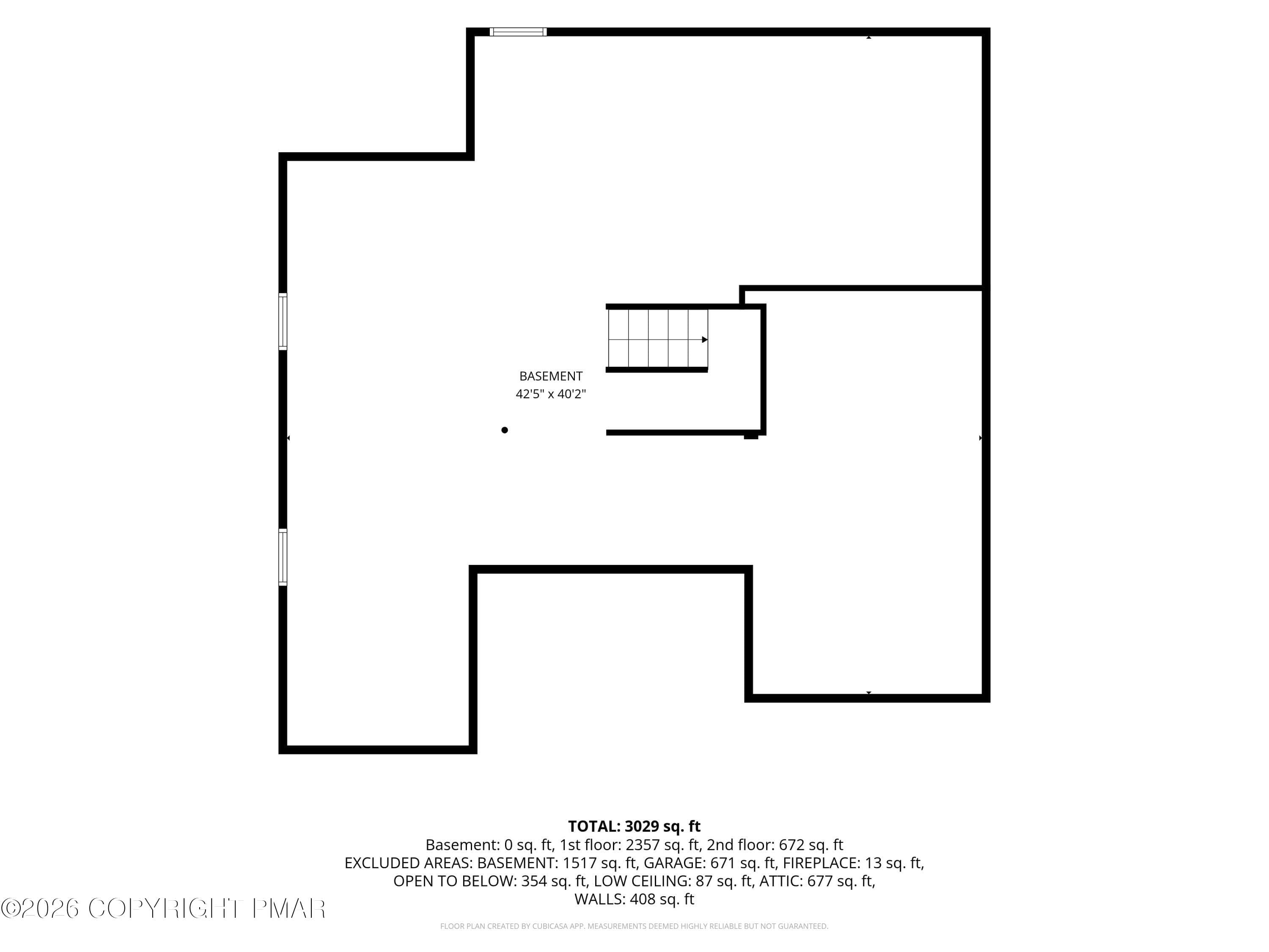 Floor Plan Basement - 326 Sunset Avenue, Pocono Manor, PA 18349, Pocono Manor