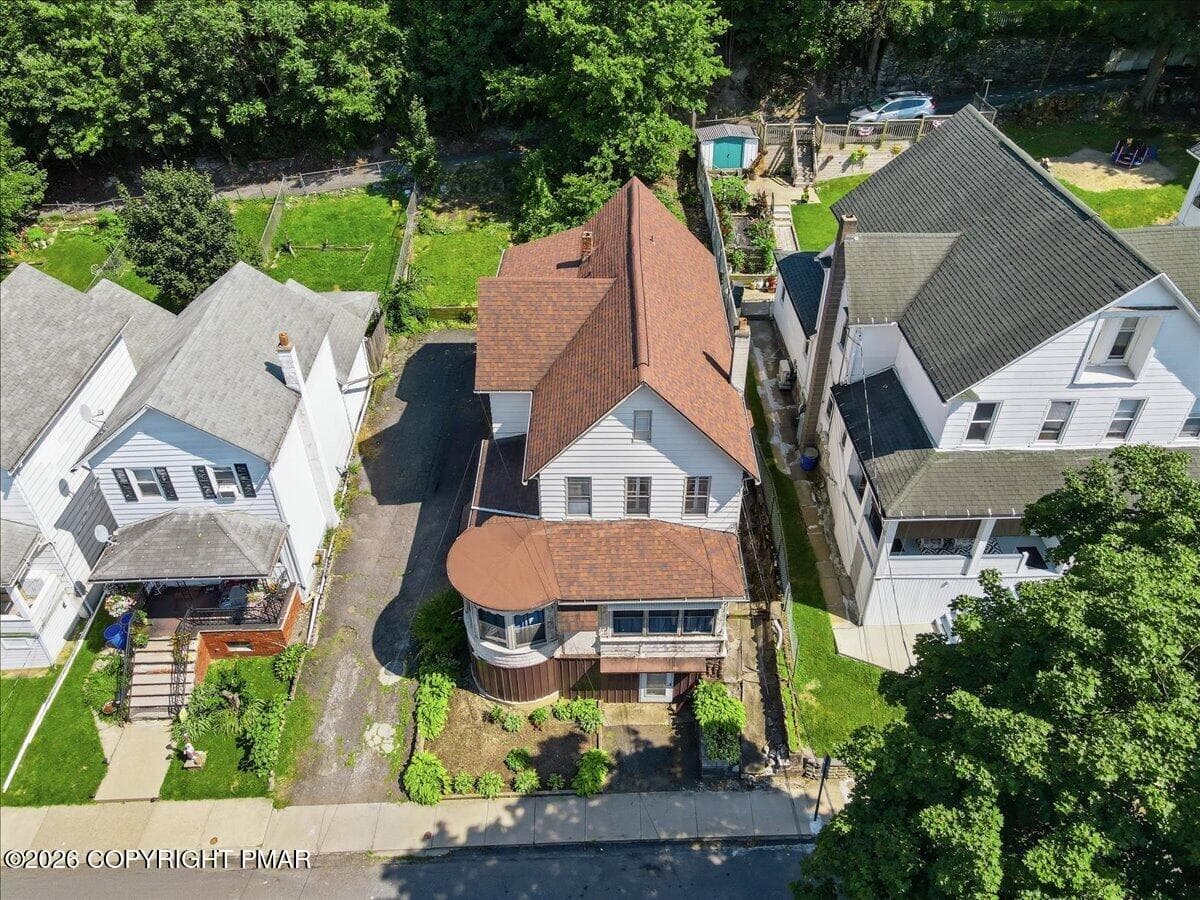 Aerial Home View - 166 Johnson Street, Pittston, PA 18640, Pittston