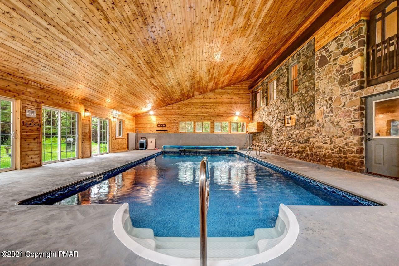Indoor pool - 614 Lavender Lane, Canadensis, PA 18325, Canadensis