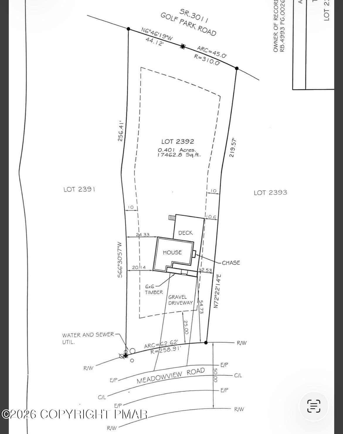 Land lot & building survey map - 11 Meadowview Drive, Lake Ariel, PA 18436, Lake Ariel