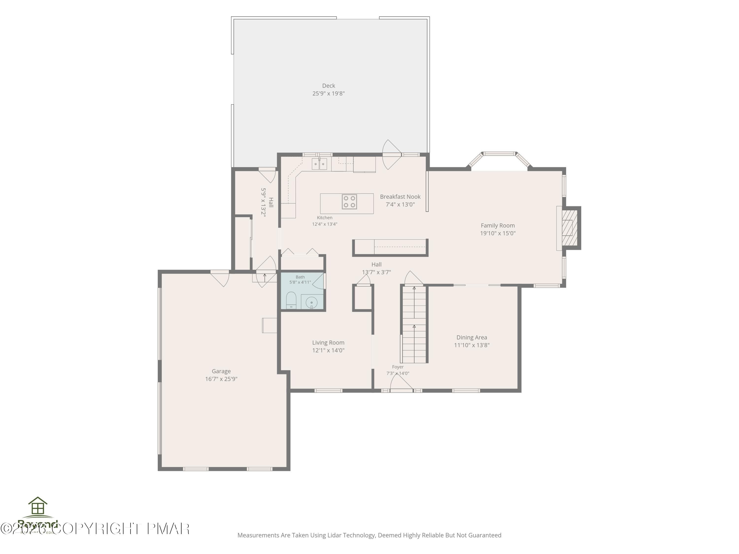 main level floor plan - 1630 Mohican Court, Effort, PA 18330, Effort