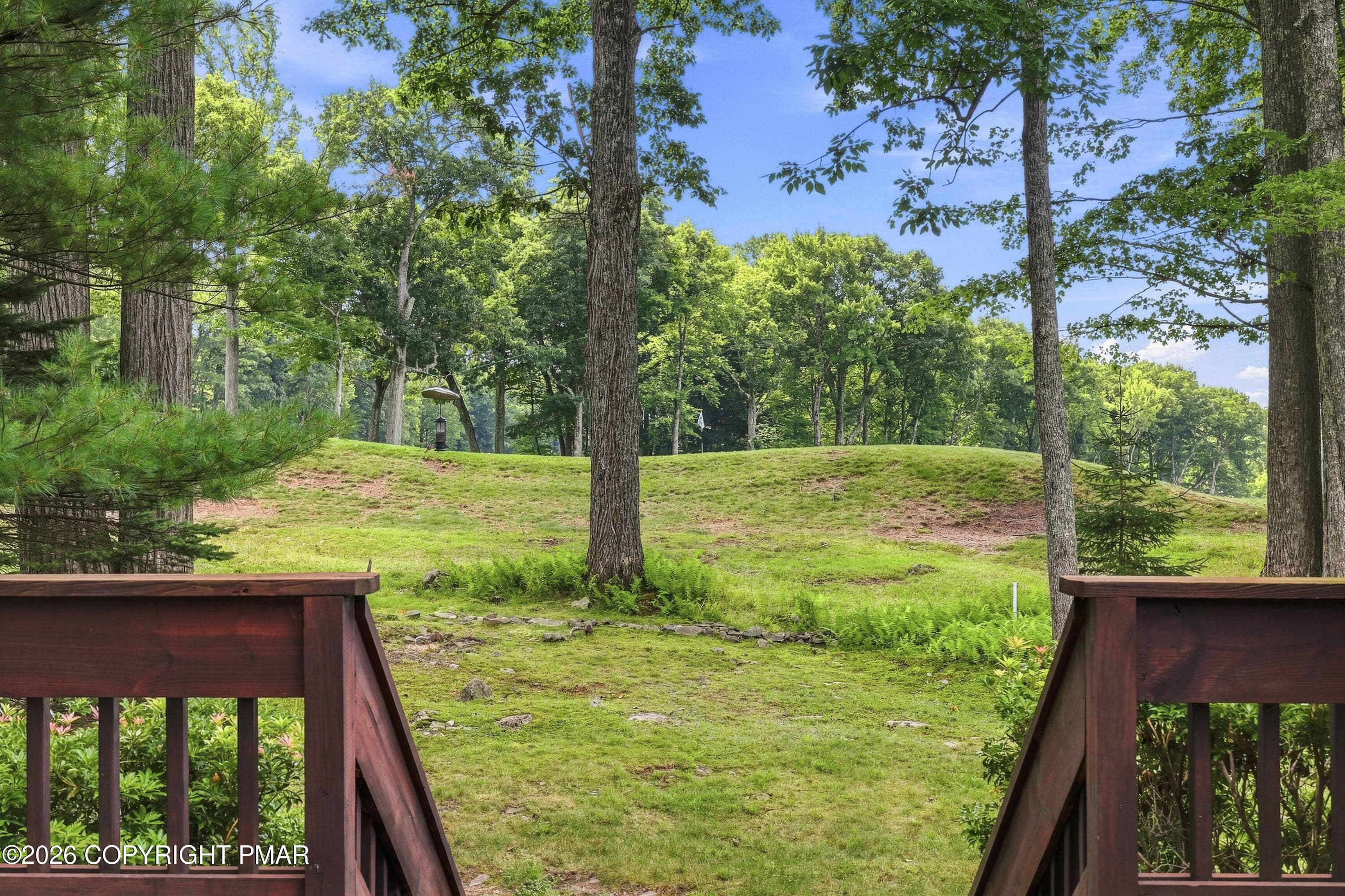 View from back deck - 109 Creekside Road, Buck Hill Falls, PA 18323, Buck Hill Falls