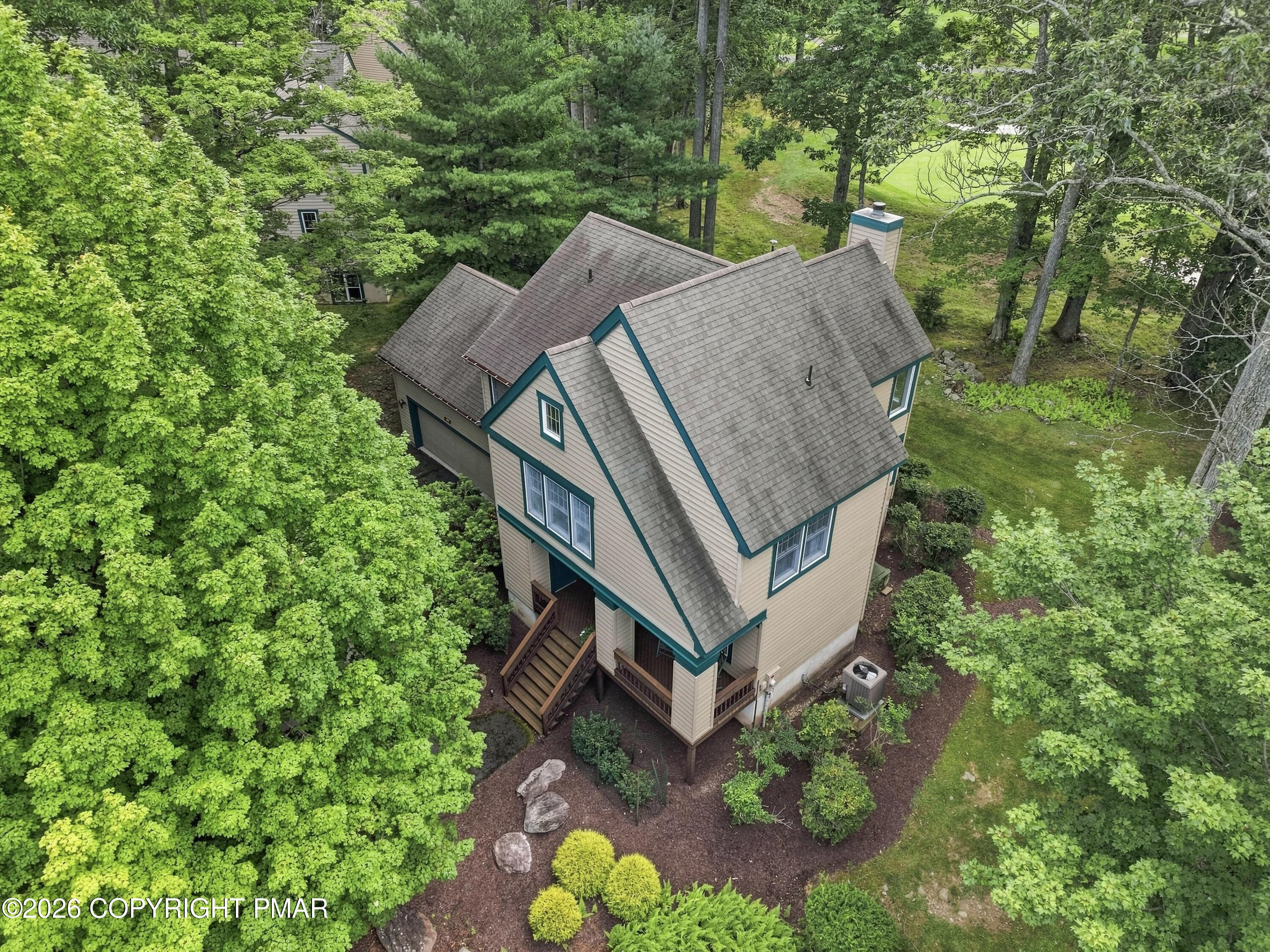 Aerial view - 109 Creekside Road, Buck Hill Falls, PA 18323, Buck Hill Falls