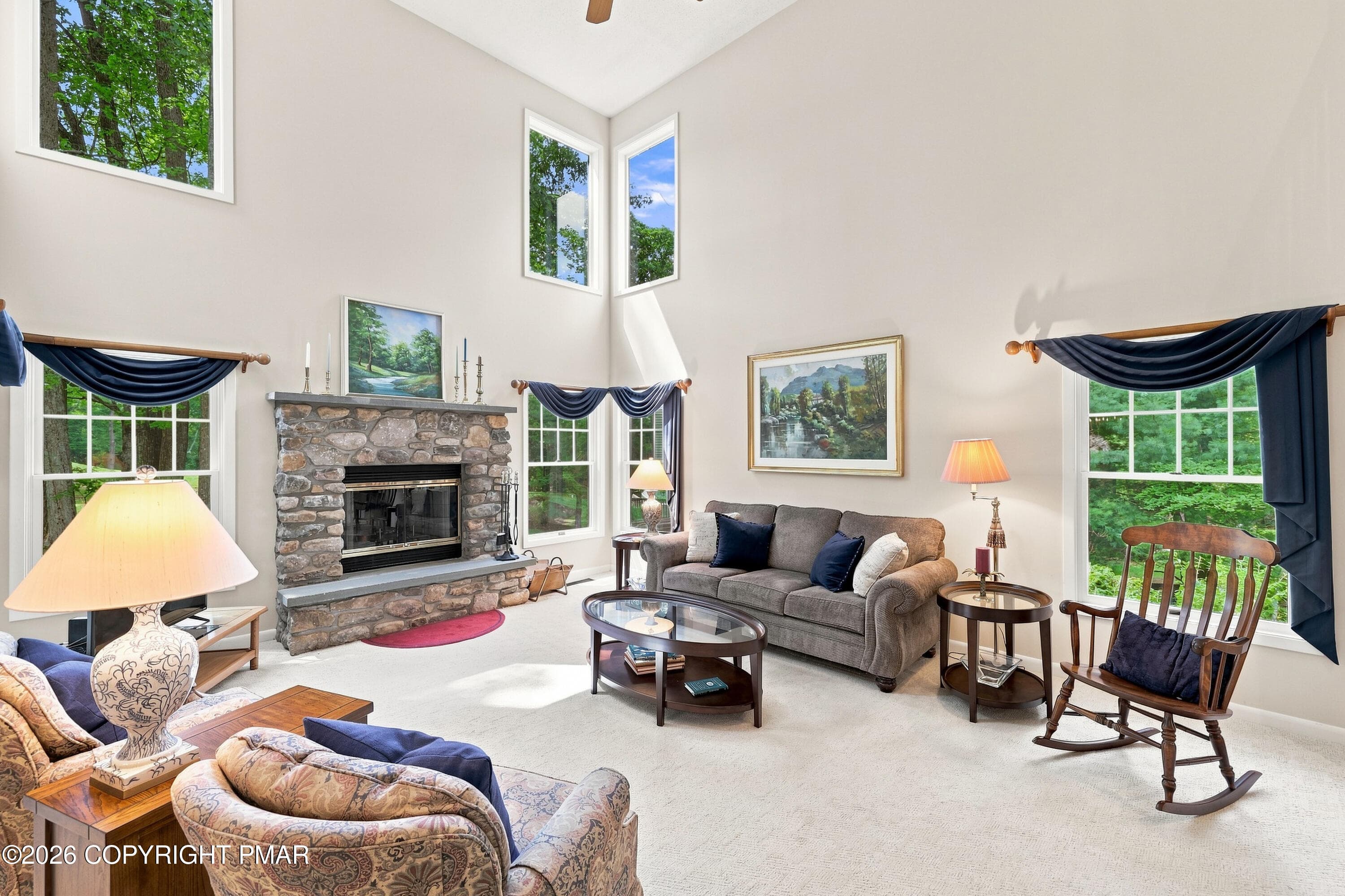 Living room - 109 Creekside Road, Buck Hill Falls, PA 18323, Buck Hill Falls