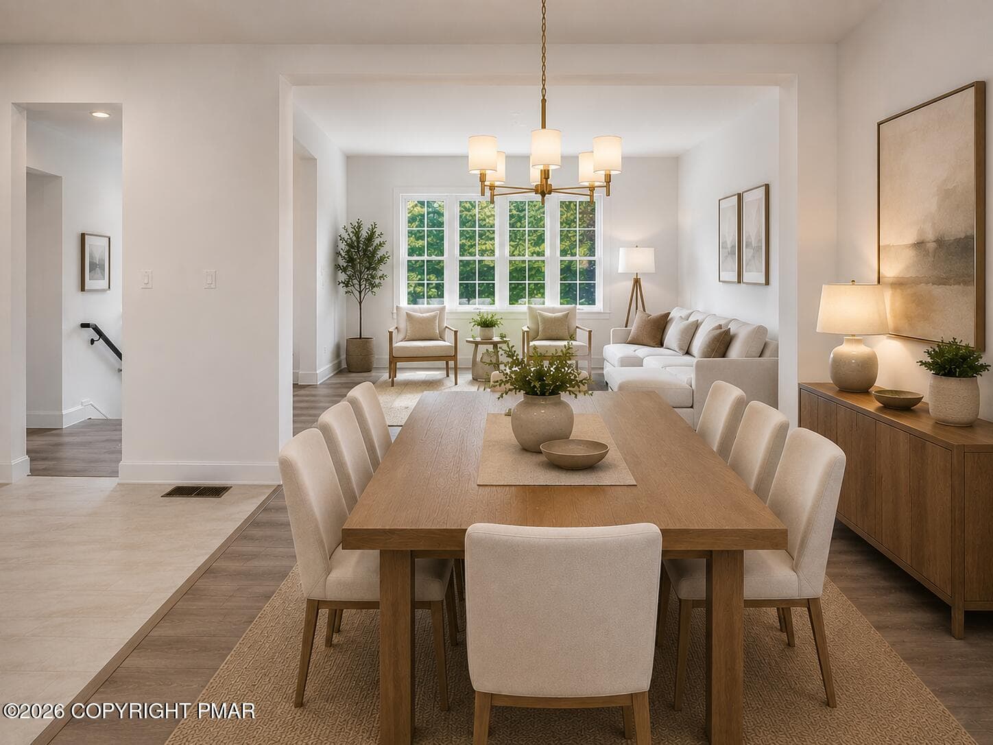 Staged Dining Room - 2081 Minqua Trail, Tobyhanna, PA 18466