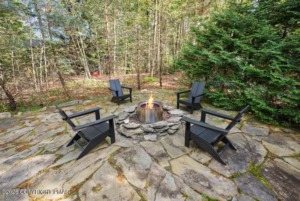 #15 Phan-Hwang Firepit Patio Area - 1198 Deer Run, Pocono Pines, PA 18350