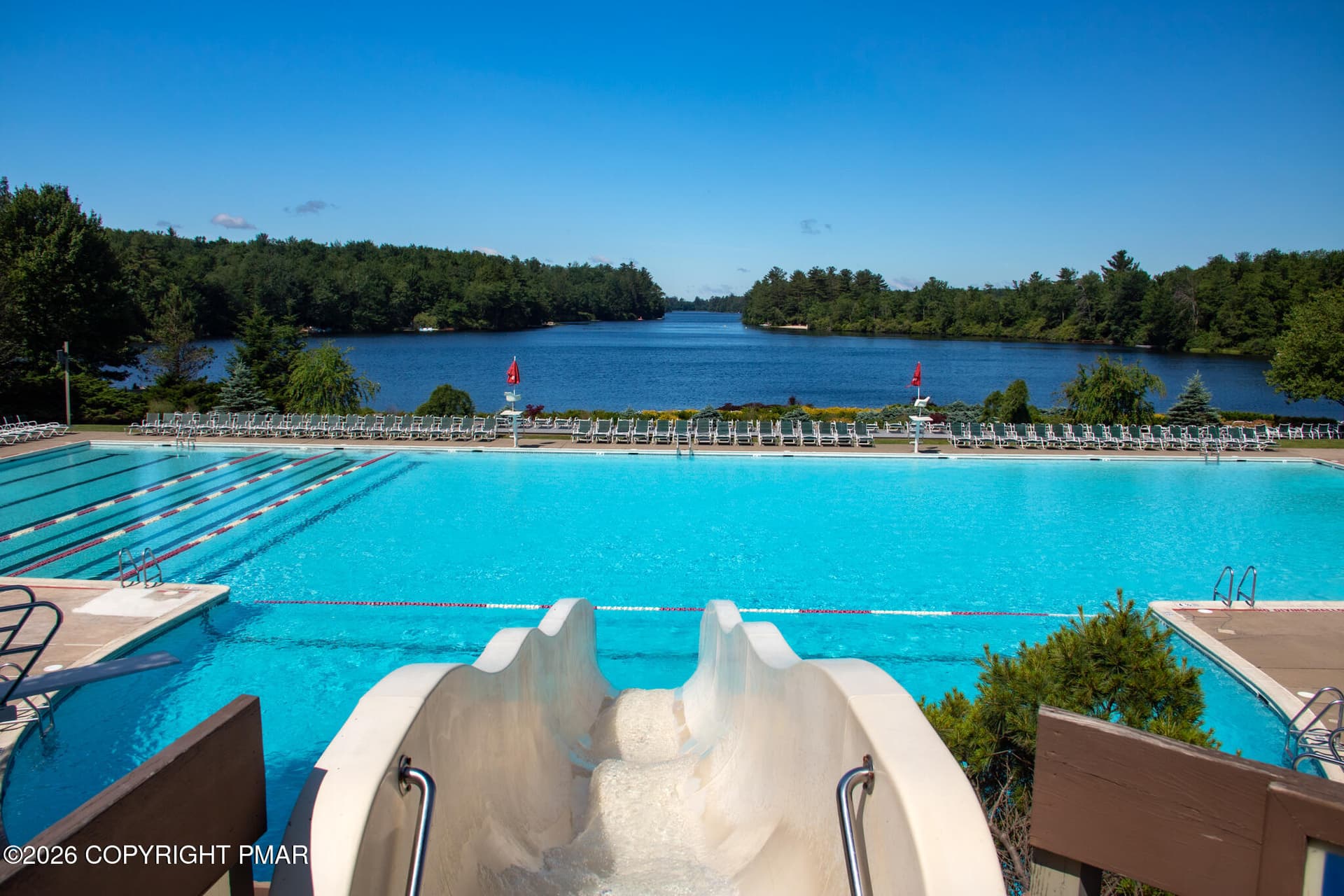 #808 Lake Naomi Club Lake View from Slid - 1198 Deer Run, Pocono Pines, PA 18350