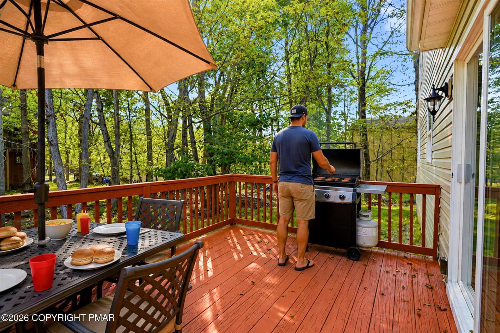 Outdoor Grilling on Deck - 1070 Country Place Drive, Tobyhanna, PA 18466