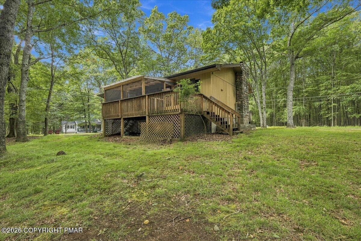 Back of Structure - 184 Swallow Circle, Bushkill, PA 18324, Bushkill