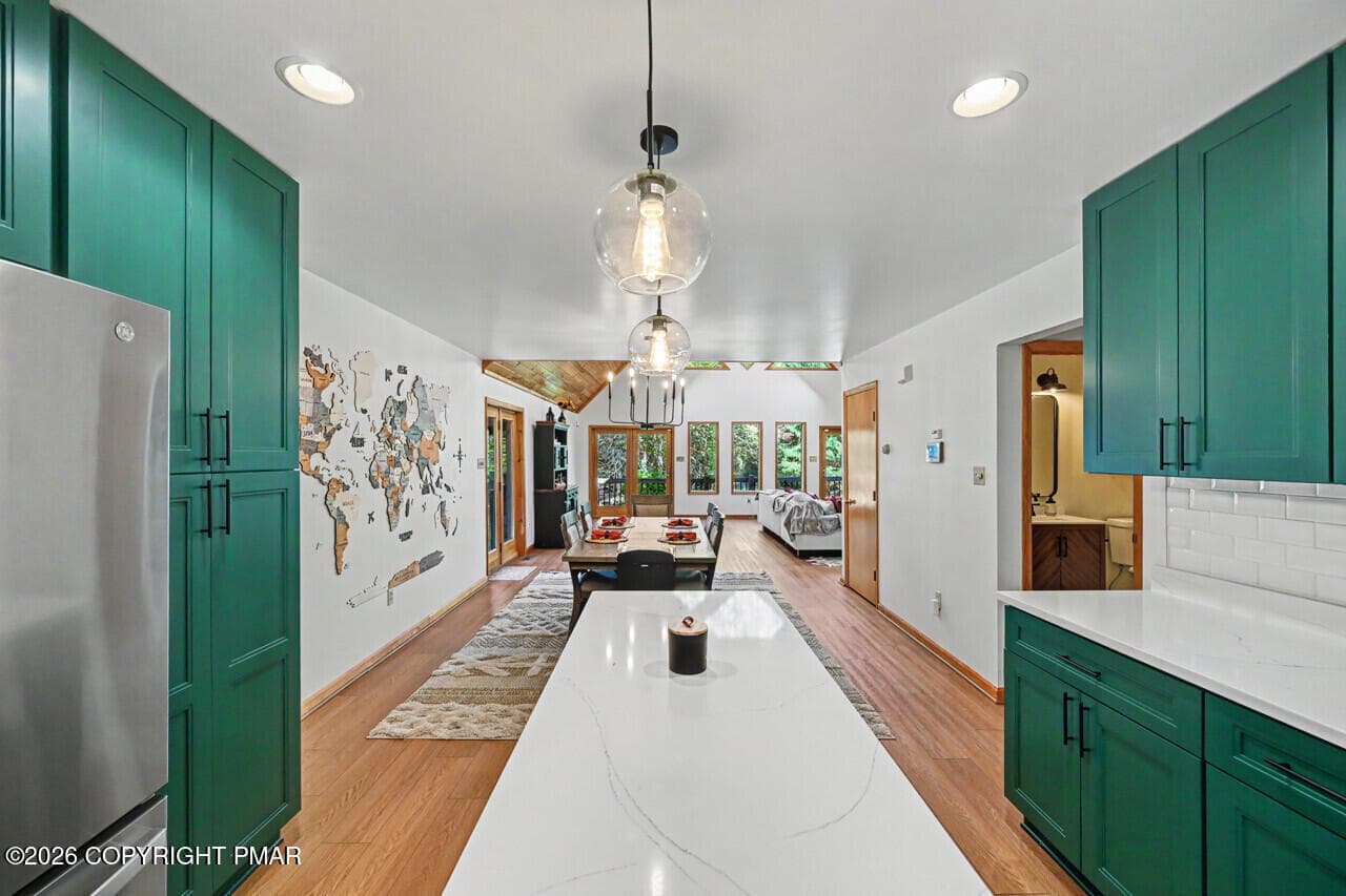 View of Living Area from Kitchen - 2354 Forest Drive W, Pocono Lake, PA 18347