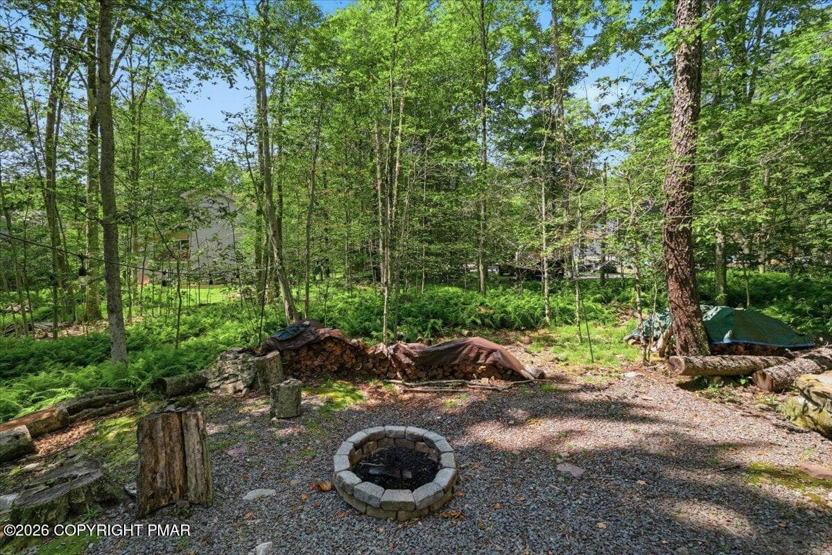 Back Yard/ Firepit - 456 Maxatawny Drive, Pocono Lake, PA 18347, Pocono Lake