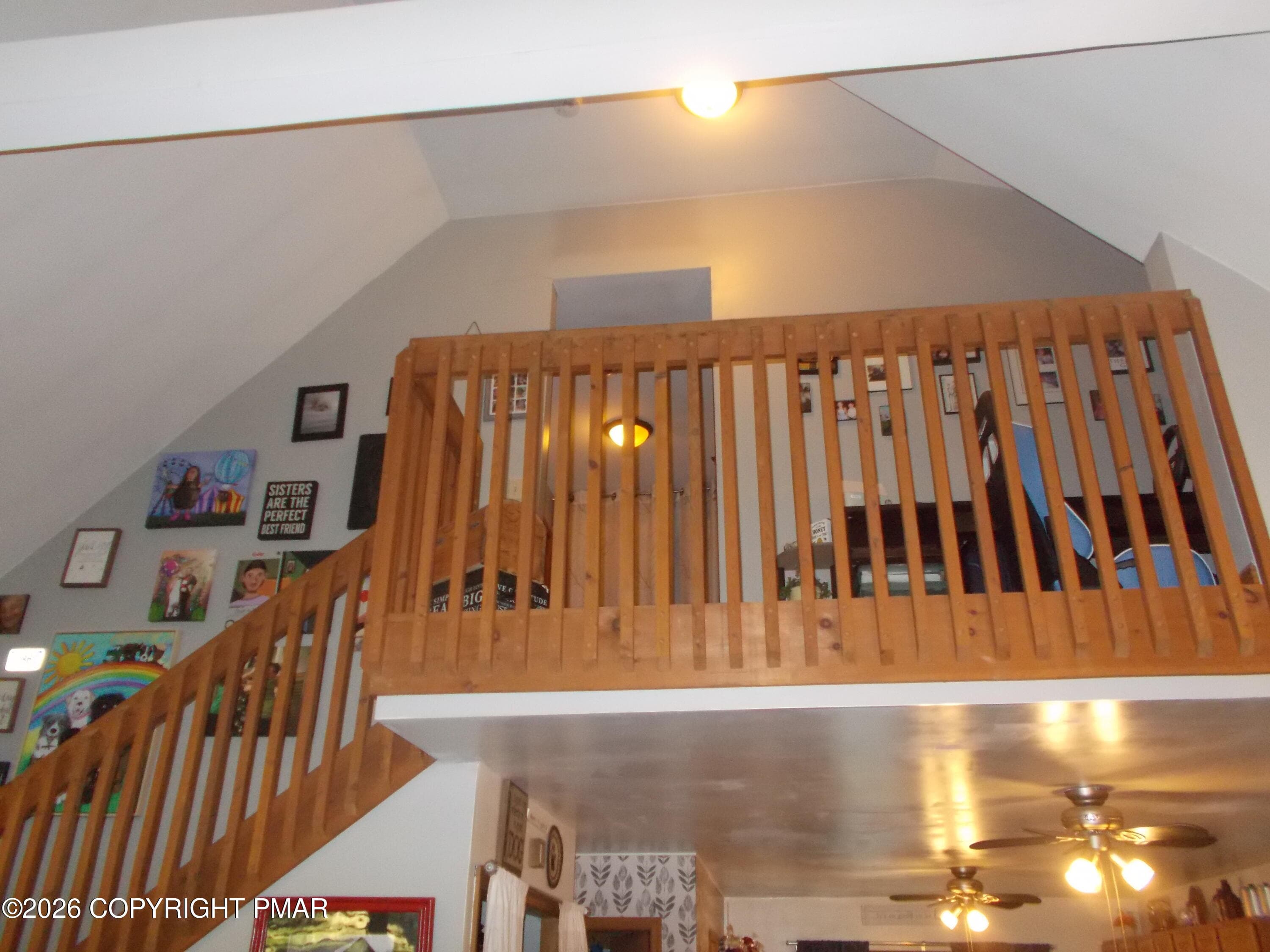 view of loft ailing - 212 Summit Drive, Albrightsville, PA 18210, Albrightsville