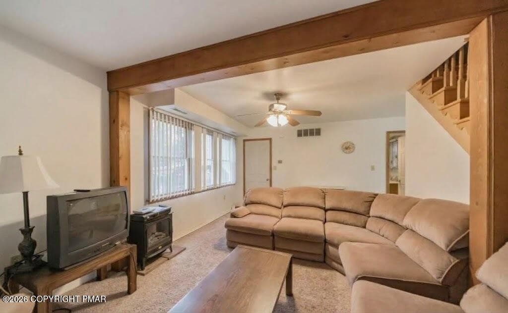 Main House Livingroom view 2 - 5502 Route 115, Blakeslee, PA 18610, Blakeslee