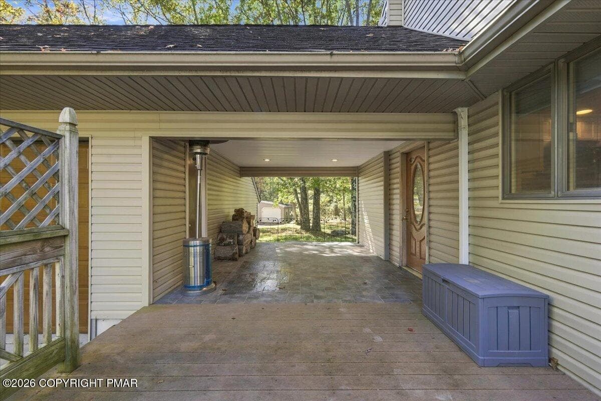 Breezeway to garage - 28 Heath Lane, Mount Pocono, PA 18344, Mount Pocono
