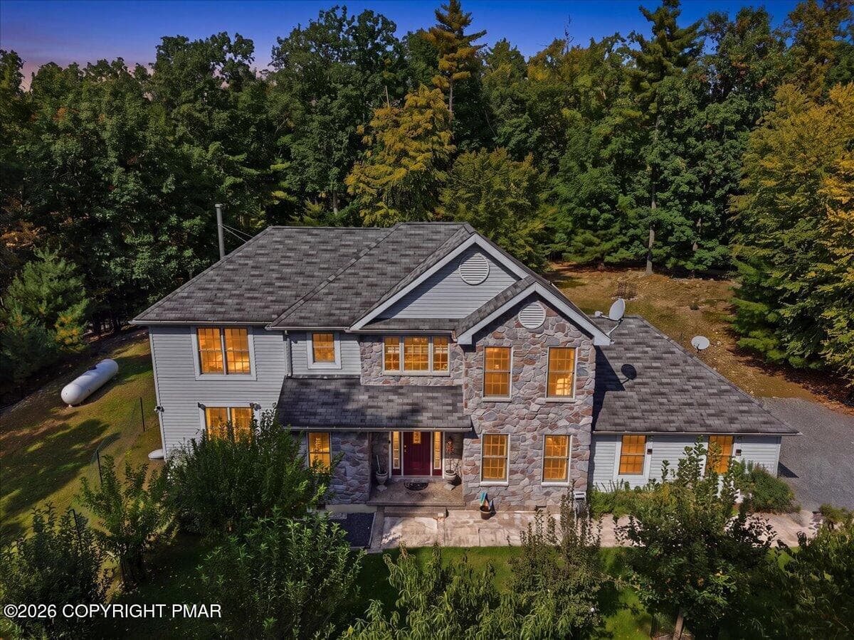 Front Exterior Twilight - 104 Arbor Way, Stroudsburg, PA 18360, Stroudsburg