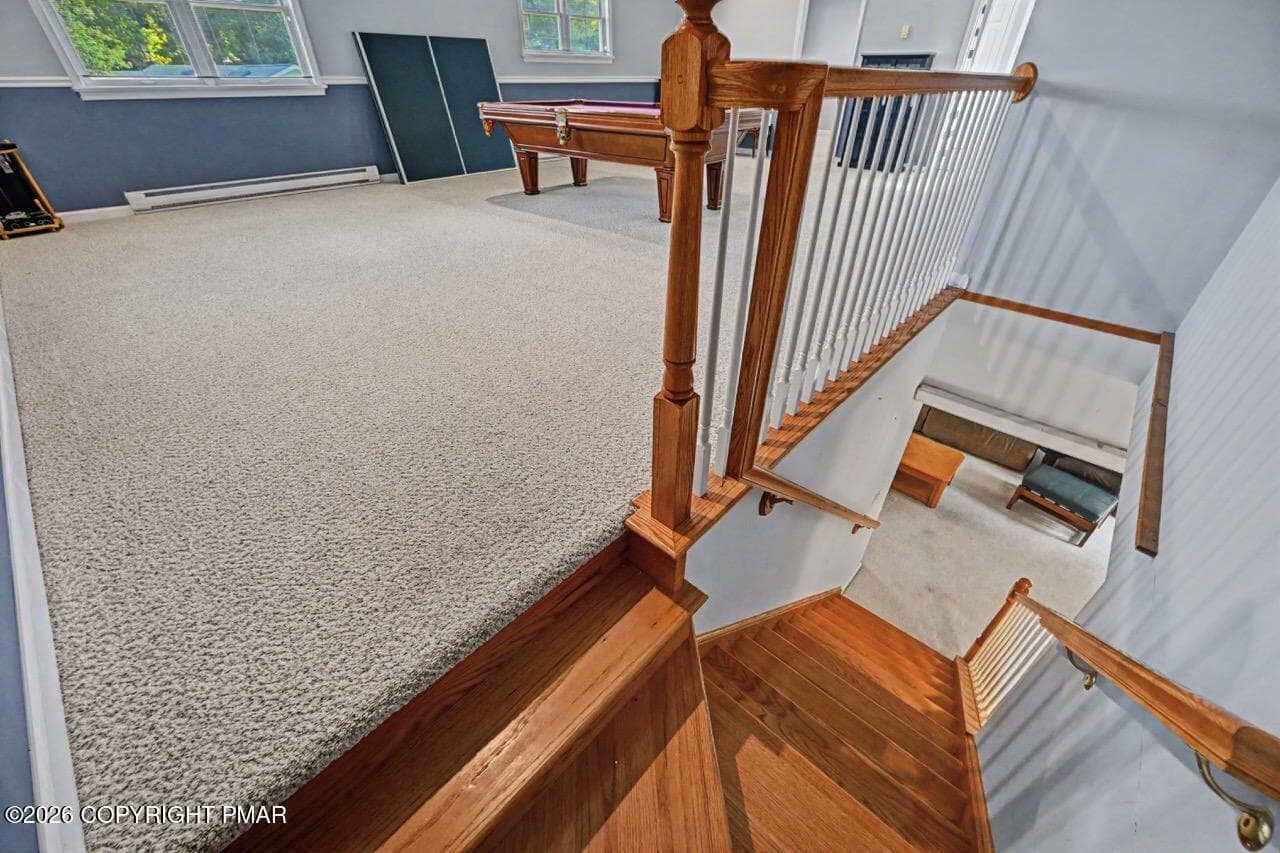 Wooden Staircase To 2nd Floor - 2367 Route 209, Sciota, PA 18354, Sciota