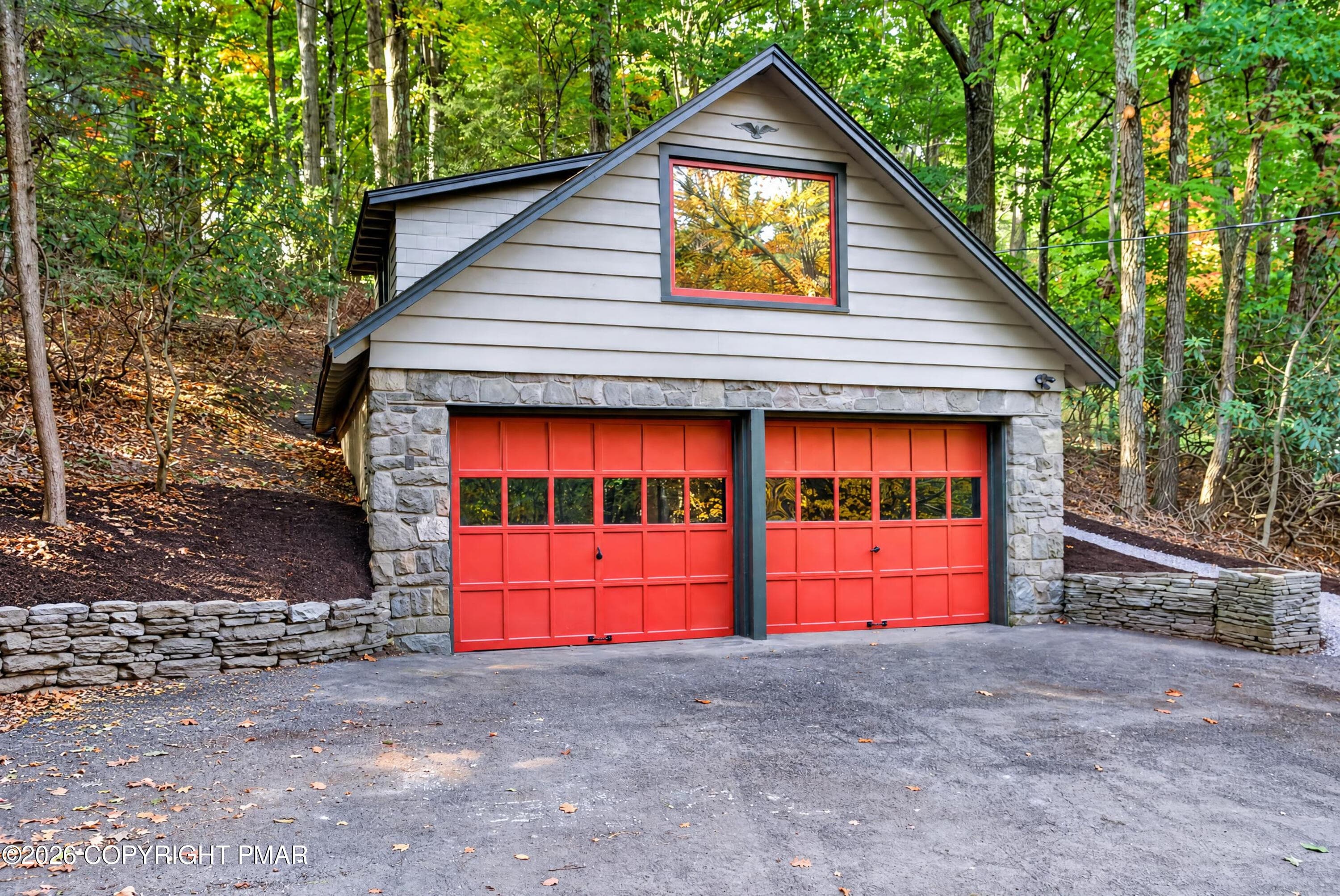 77 Swiftwater garage front - 77 Swiftwater Avenue, Pocono Manor, PA 18349, Pocono Manor
