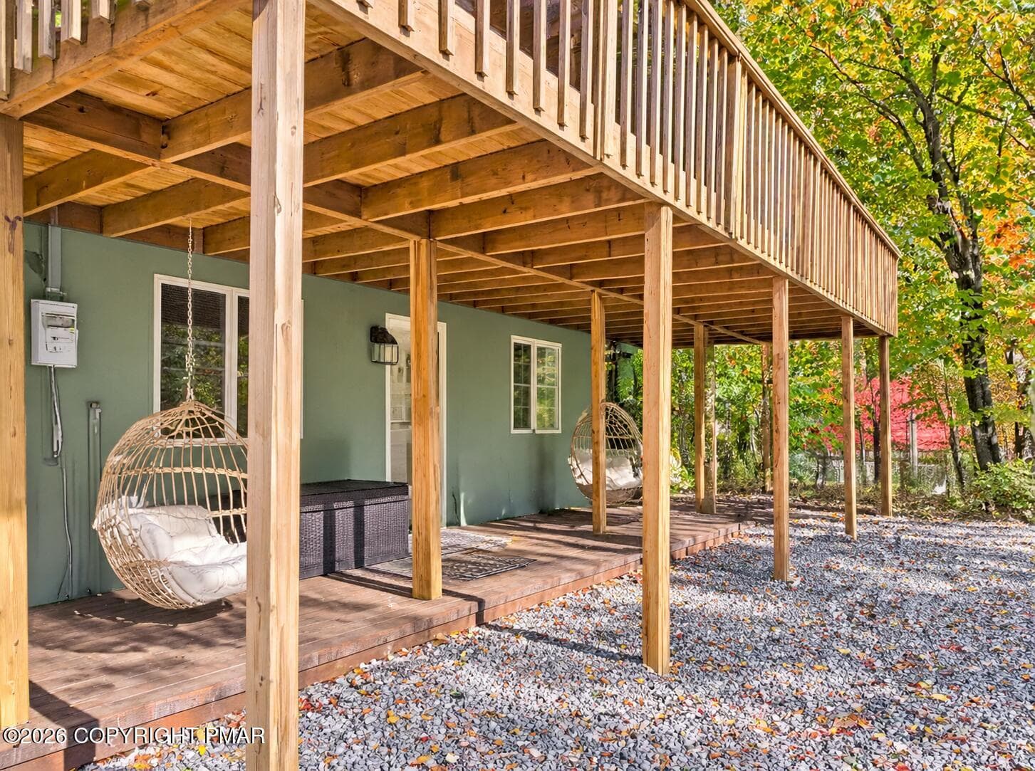 Bright Covered Deck Seating Area - 111 Country Court, Long Pond, PA 18334, Long Pond
