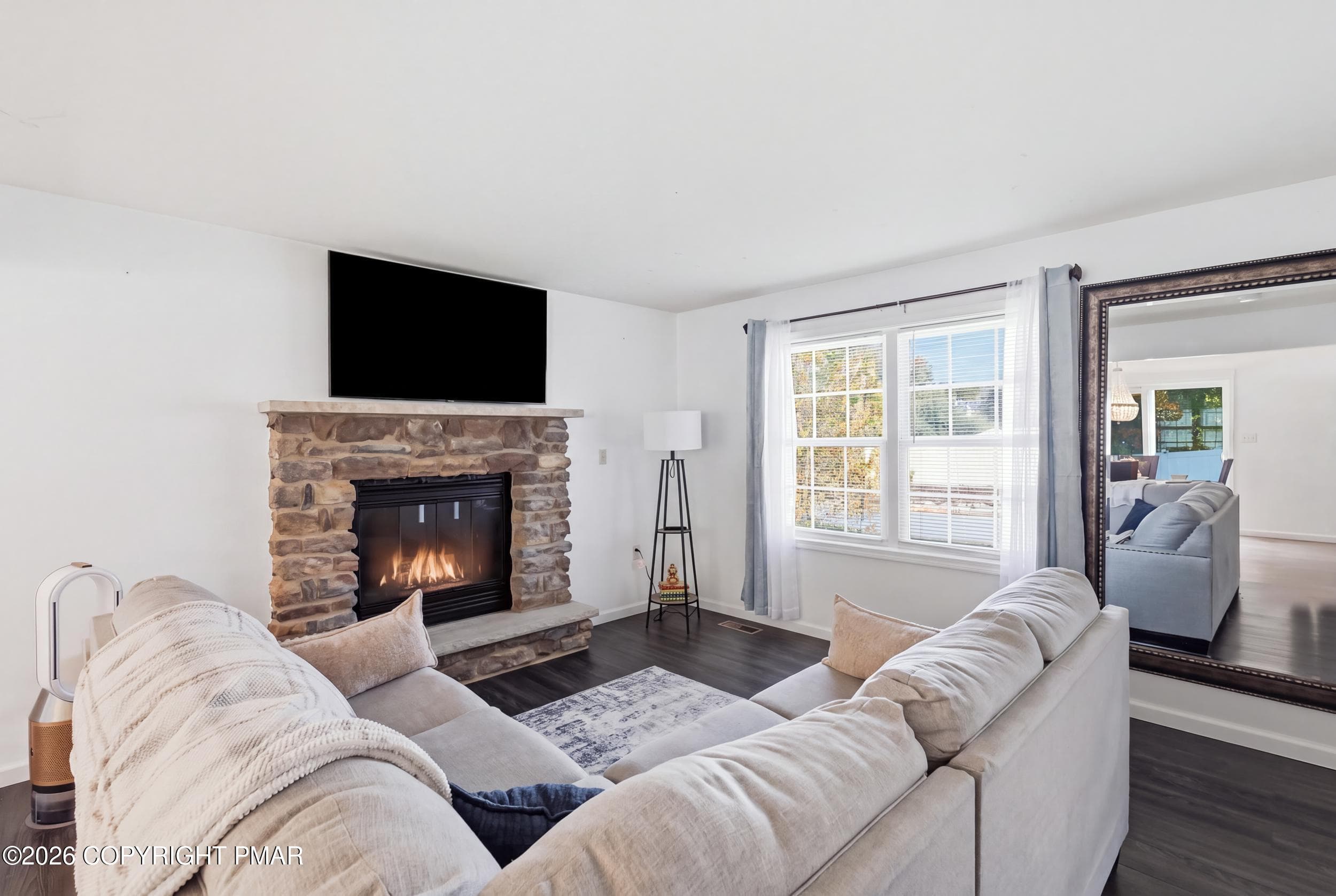 wood fireplace (virtual fire) - 135 American Way, East Stroudsburg, PA 18301, East Stroudsburg