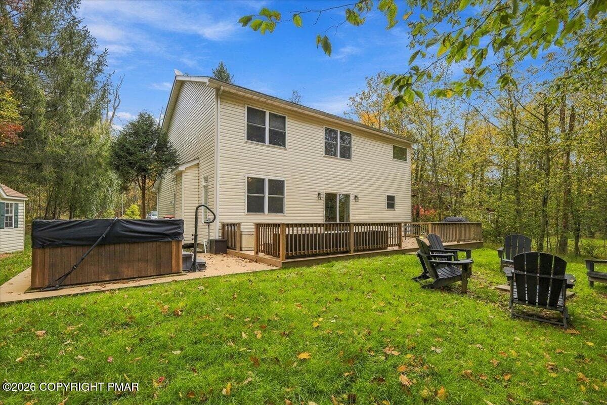 Back Yard - 4115 Rosetree Circle, Tobyhanna, PA 18466, Tobyhanna