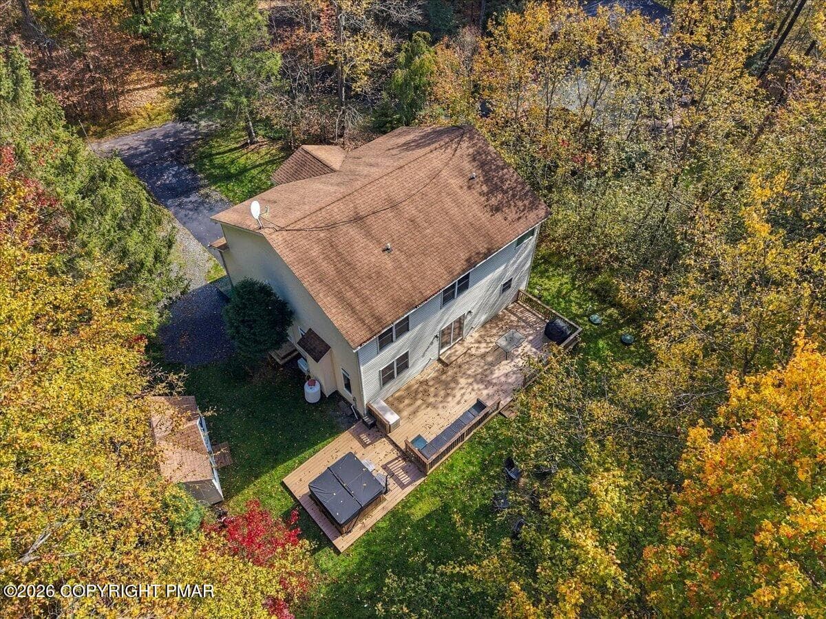 Aerial Home View - 4115 Rosetree Circle, Tobyhanna, PA 18466, Tobyhanna