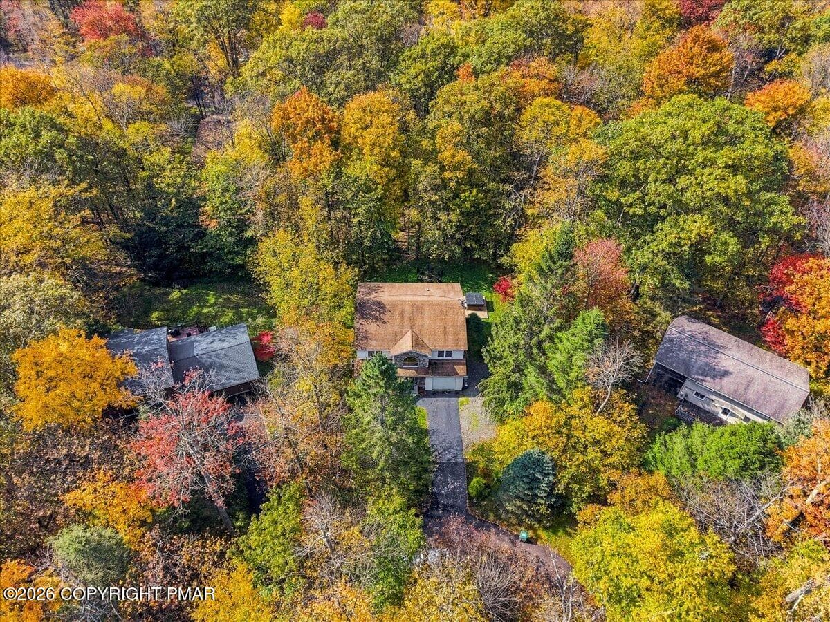 Aerial Home View - 4115 Rosetree Circle, Tobyhanna, PA 18466, Tobyhanna